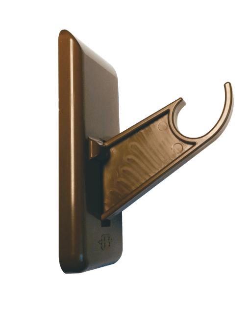 BuffBrac Curtain Bracket Pair - Brown Plastic - Image 9